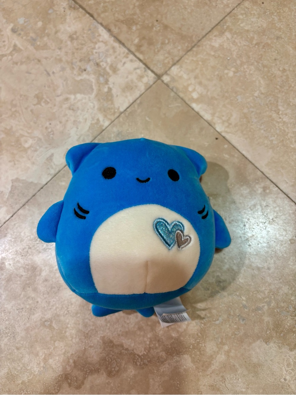 Squishmallows Rey Shark Mini - Valentine's 2021 Edition - Blue/White